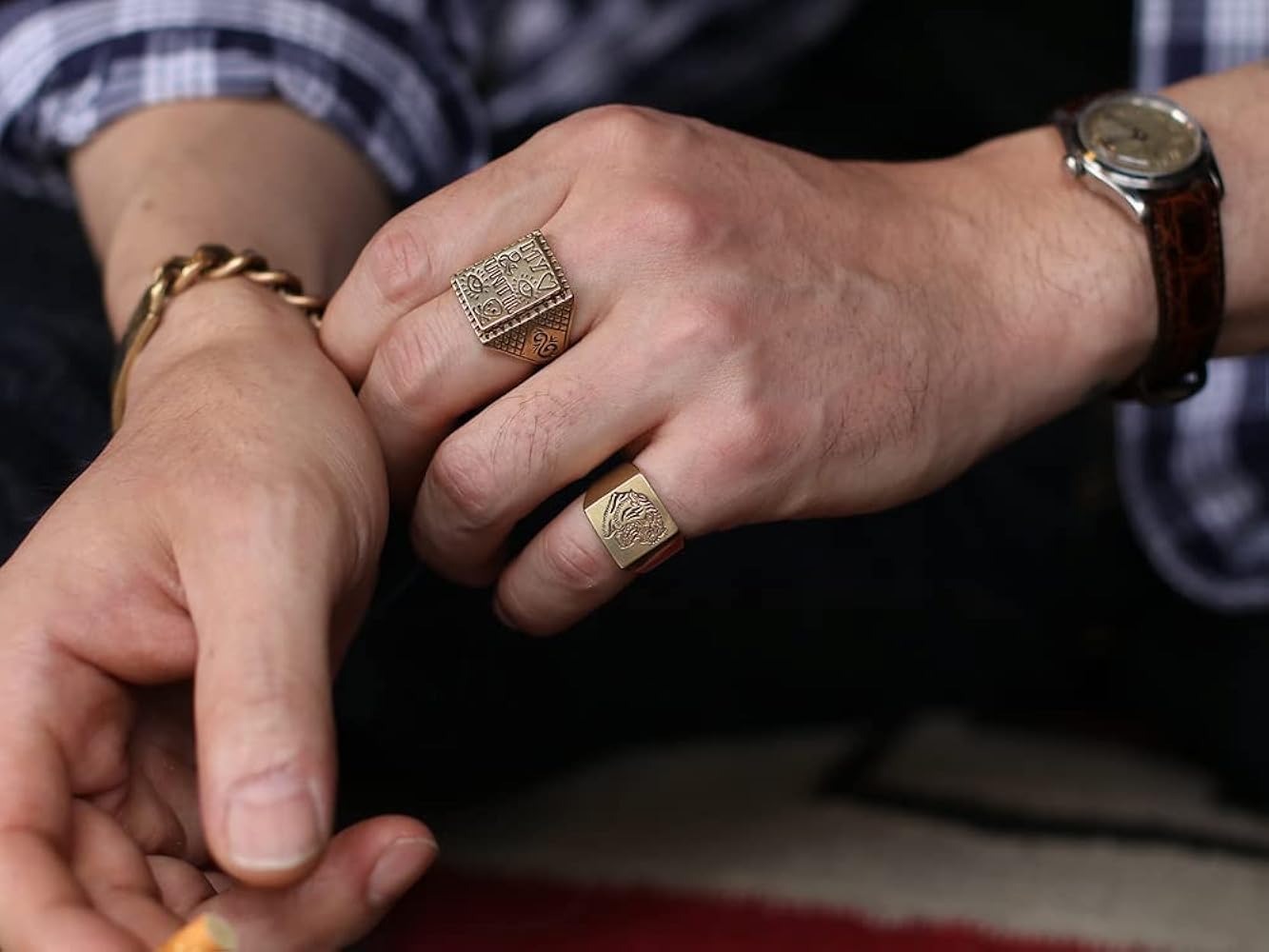 Amazon | LHN Jewelry エルエッチエヌ ジュエリー TIGER SIGNET RING